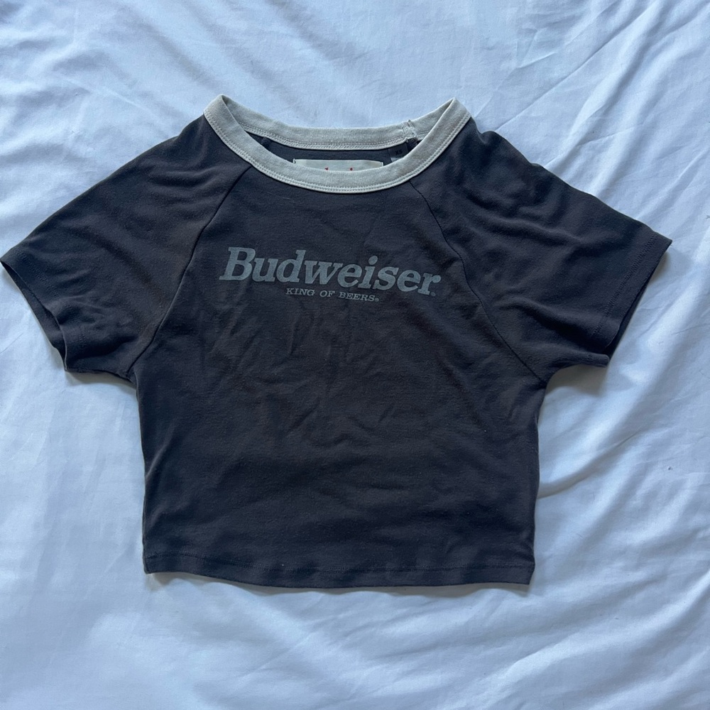 Budweiser Black and Gray Tee
